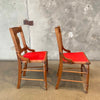 Set of 2 Antique Carved Dining Chairs