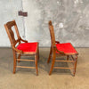 Set of 2 Antique Carved Dining Chairs