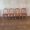 Set of Four Monterey Furniture Hand Painted A-Frame Chairs