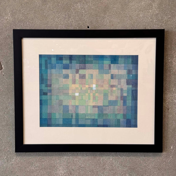 Abstract 60's Cube Watercolor By Gerald Lubensky #2