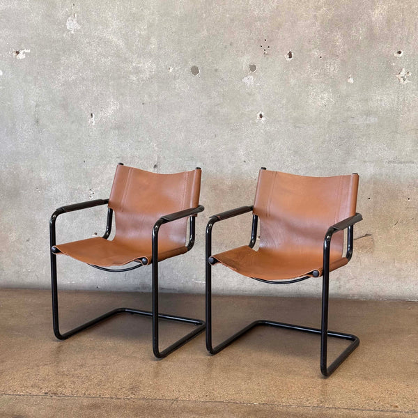 Pair of Mateo Grasso MG5 Chairs By Mart Stam