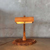 Oak Craftsman Lamp - Swivels & Articulates