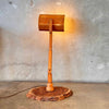 Oak Craftsman Lamp - Swivels & Articulates
