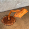 Oak Craftsman Lamp - Swivels & Articulates