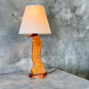 Signed Burl Folk Lamp - As Is
