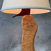 Signed Burl Folk Lamp - As Is
