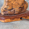 Signed Burl Folk Lamp - As Is