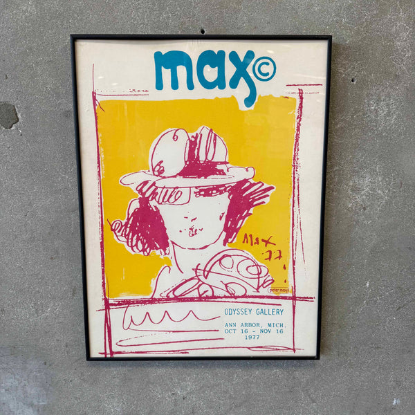 Vintage Original Peter Max Gallery Poster #1