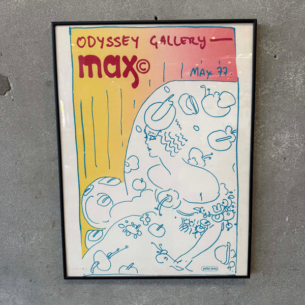 Vintage Original Peter Max Gallery Poster #2