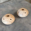 Travertine Candle Holders Fratelli Manelli Style