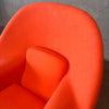 Knoll "Womb" Chair & Ottoman Reproduction In Tangerine Fabric - HOLD