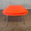 Knoll "Womb" Chair & Ottoman Reproduction In Tangerine Fabric - HOLD