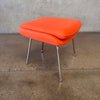 Knoll "Womb" Chair & Ottoman Reproduction In Tangerine Fabric - HOLD