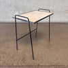 Mid Century Iron & Tile Side Table