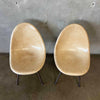 Pair of Vintage Mid Century Modern Fiberglass Shell Chairs