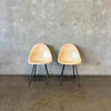 Pair of Vintage Mid Century Modern Fiberglass Shell Chairs