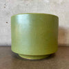 Vintage Green Speckled Gainey Ceramics Planter Pot
