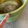 Vintage Green Speckled Gainey Ceramics Planter Pot