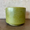 Vintage Green Speckled Gainey Ceramics Planter Pot
