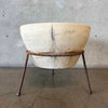 Early Mid Century Modern F-12 Bisque Pot With Original Stand