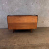 Vintage Solid Wood Mid Century Modern Credenza By Conant Ball Furniture Co.