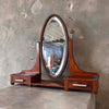 Edward Era Walnut Dresser Mirror With Silver Mounts