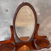 Edward Era Walnut Dresser Mirror With Silver Mounts