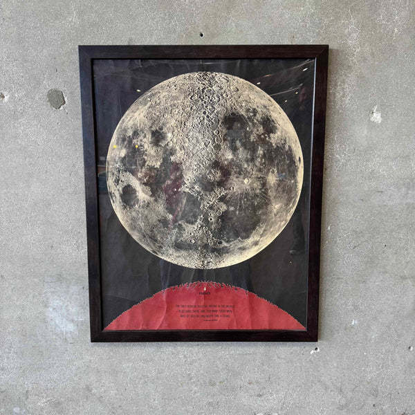 Vintage 1968 Moon Poster