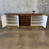 Vintage French Brass & Burl Credenza - Laminate