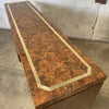 Vintage French Brass & Burl Credenza - Laminate