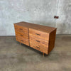 Mid Century 6 Drawer Solid Wood Dresser C. 1950's