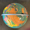 Vintage Soviet Era Nystrom Readiness Raised Relied 16" School Globe