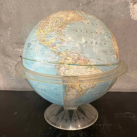 Vintage 1960's National Geographic 12" Globe