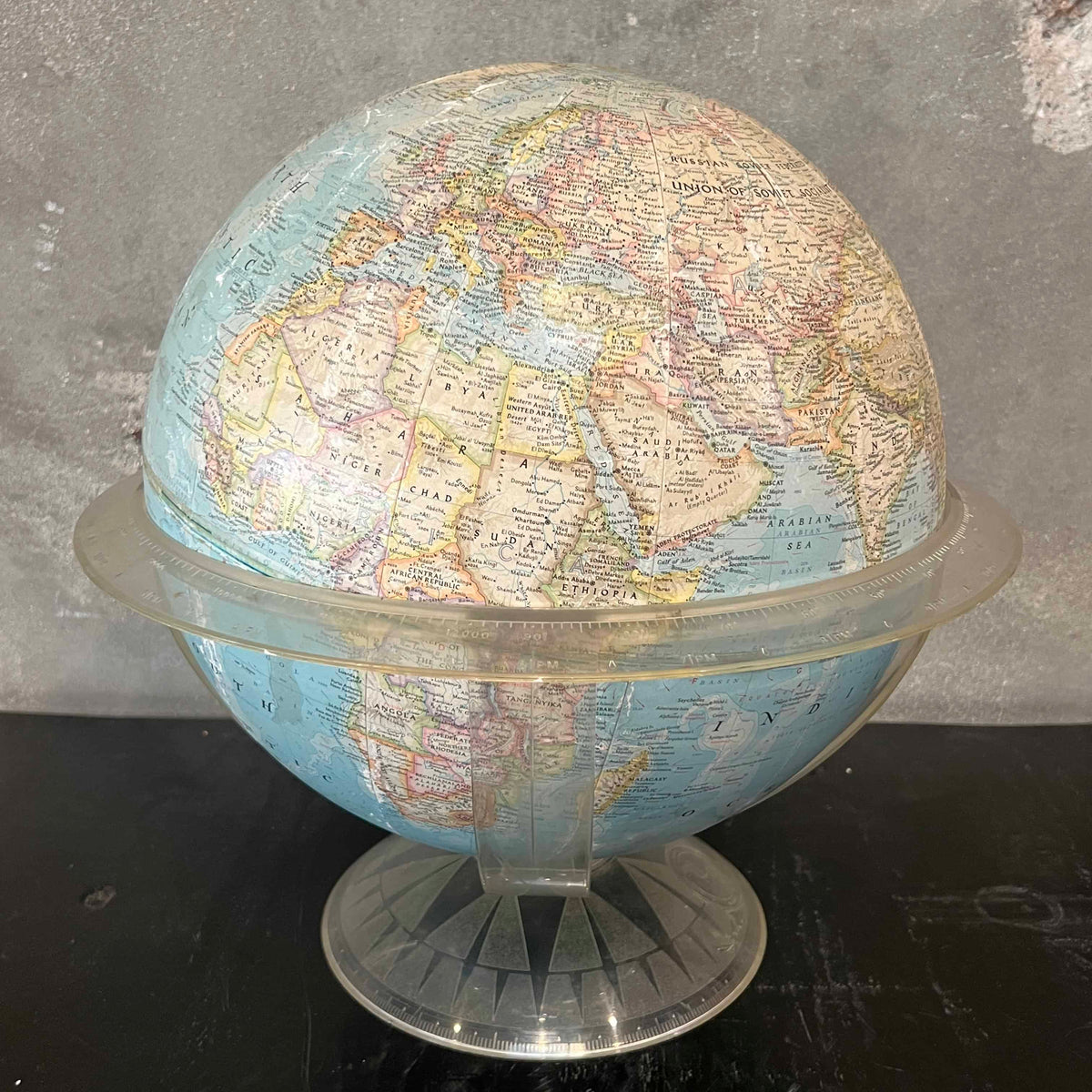 Vintage 1960's National Geographic 12" Globe