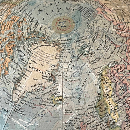 Vintage 1960's National Geographic 12" Globe