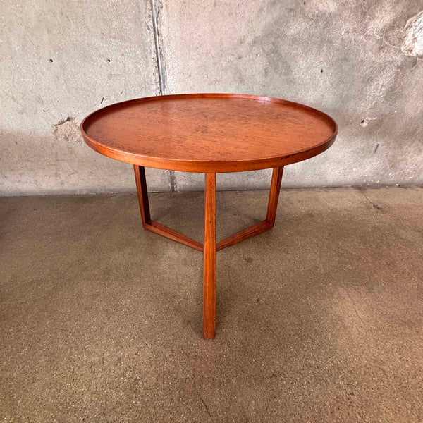 Vintage Mid Century Modern Bernhart Round End Table