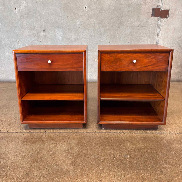 Pair of Drexel Declaration Night Stands Walnut