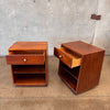 Pair of Drexel Declaration Night Stands Walnut