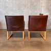 Pair of Mid Century Leather Chairs by Børge Mogenson