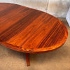 Vintage Danish Rosewood Dining Table w/ One Leaf Extension
