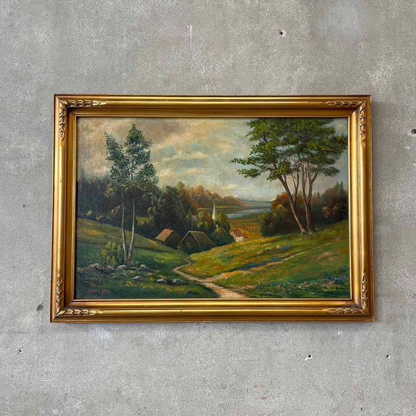 1900's Oil On Canvas Painting My Martin Hoag