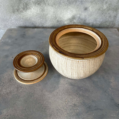 Lidded Ceramic Vessel By Frank Willett