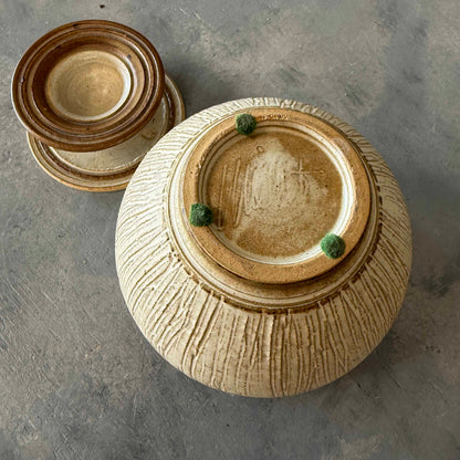 Lidded Ceramic Vessel By Frank Willett