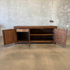 Mid Century Oak & Cork Credenza