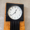80's Reproduction of Biedermeier Longcase Clock With Quartz Movement