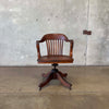 Antique Oak Desk Chair #1