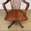 Antique Oak Desk Chair #1