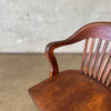 Antique Oak Desk Chair #1