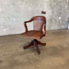 Antique Oak Desk Chair #1