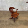 Antique Oak Desk Chair #1